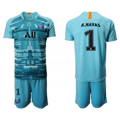 Paris Saint-Germain Fodboldtrøjer Målmand K NAVAS 1 Børn III 2019/20 Kort ærmer Paris Saint-Germain Fodboldtrøjer Målmand K NAVAS 1 Børn III 2019/20 Kort ærmer